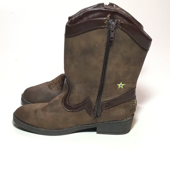 Disney Pixar Toy Story Woody & Bullseye Toddler Boys Size 11 Brown Cowboy Boots - Picture 4 of 9
